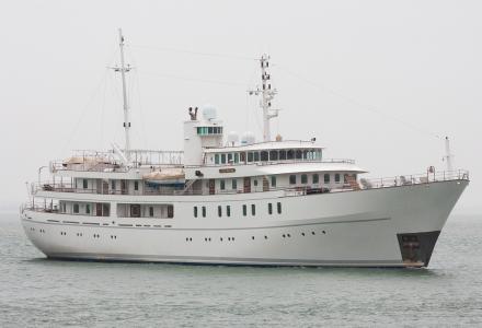 70m converted school vessel Sherakhan arrives back in Holland