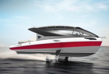 Pierpaolo Lazzarini introduces new 10.5m motor yacht on foils