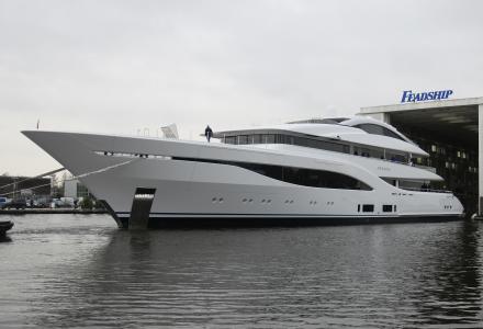 Feadship launches 75m superyacht Arrow