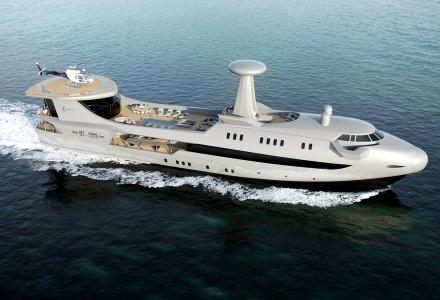 Codecasa Jet - the new concept of the 70 meter superyacht inspired by the aviation industry