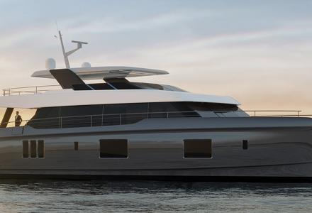 New 100 Sunreef Power Catamaran launching by Sunreef