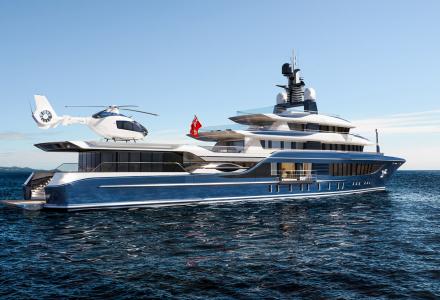 55m explorer yacht Supernova ready for outfitting