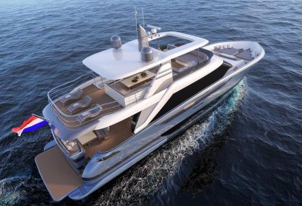 Van der Valk showcases new 25.5m Modern Flybridge