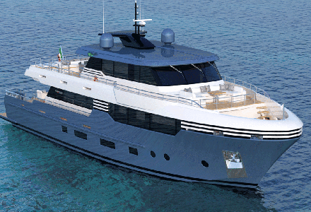New release: Italian designer Tommaso Spadolini shows two new 28,5m yacht models