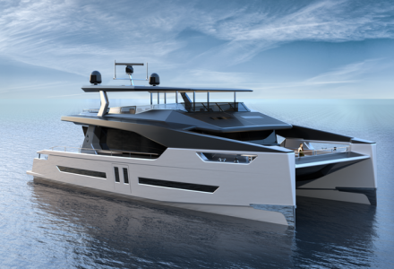 Alva Yachts has revealed 27.5 m electric catamaran Ocean Eco 90