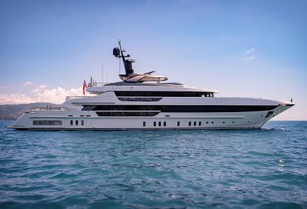 On board the 52m Sanlorenzo yacht Lady Lena