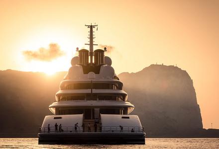 Spotted: The Longest Yacht in the World, Lürssen’s 180m Superyacht Azzam in Gibraltar