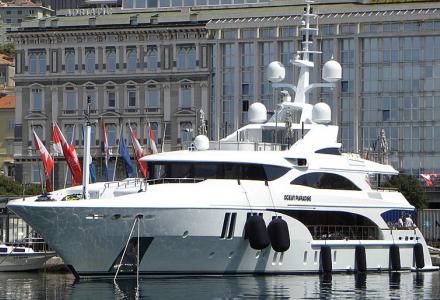 Spotted: Benetti's 55m yacht Ocean Paradise has been seen in Rijeka