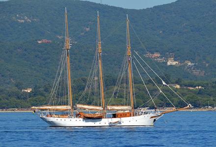 Spotted: 1927 classic sailing yacht Trinakria in St. Tropez
