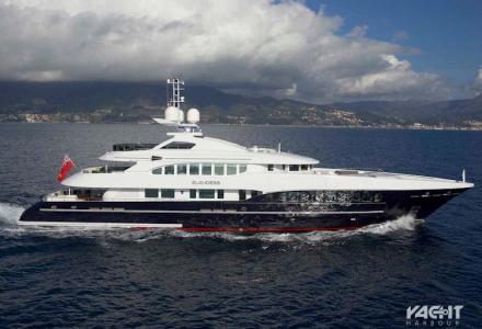 Heesen Yachts’ Naseem superyacht featuring deck hot tub