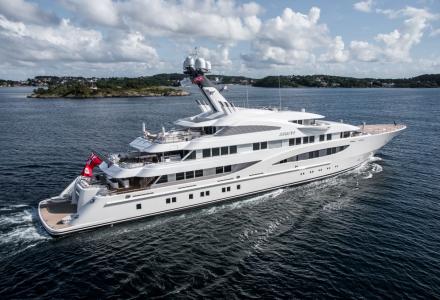 The 85-metre superyacht Amatasia by Lürssen spotted in Phuket
