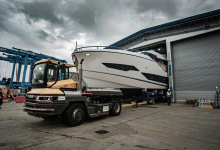 Sunseeker 90 Ocean's preparation for launch