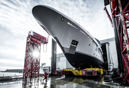 The First Amels 200 Has Launched at the Damen Yachting Yard