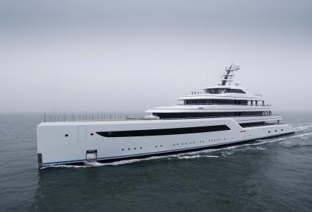 88m Feadship Zen at the Sea Trial