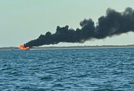 The Yacht La Dolce Vita Burned and Sank in Key West 