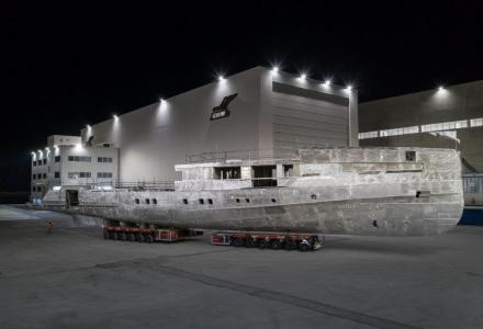 The CRN Yacht 142 Bespoke Is Under Way