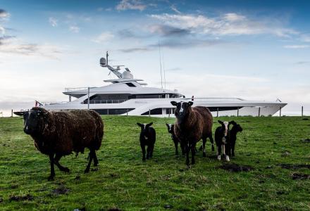 Picture of the Day: Feadship’s Somnium on Her Way To the Sea Trials