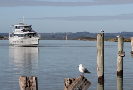 Circa’s 24m Yacht Mollymawk at the Sea Trial 