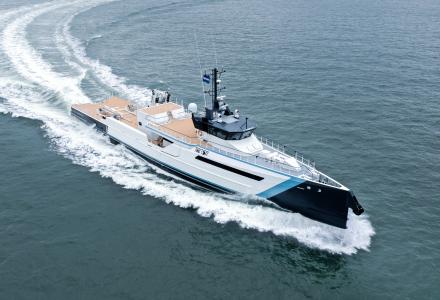 55m Time Off by Damen Yachting Arrived in Vlissingen