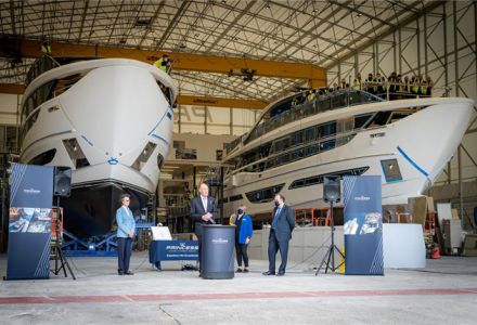 Princess Anne Visits Princess Yachts