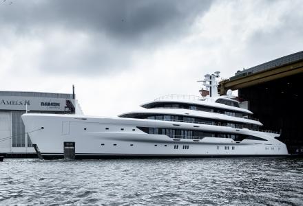 Custom Amels 78 Unveiled For the First Time Since Arriving at Vlissingen Facility 