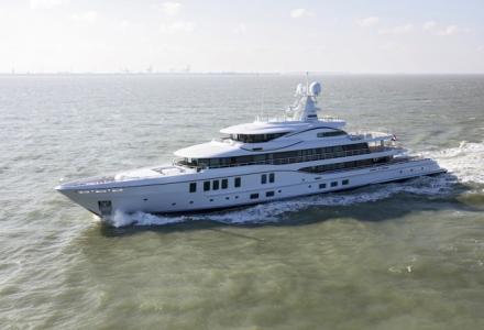 Amels 242 Project Freefall starts sea trials