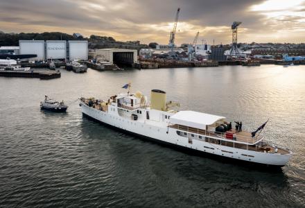 59m Marala Entered Final Stage of Extensive Restoration at Pendennis