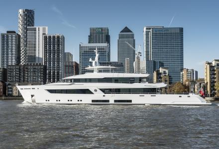 Lürssen’s 55m Moon Sand Arrived in London