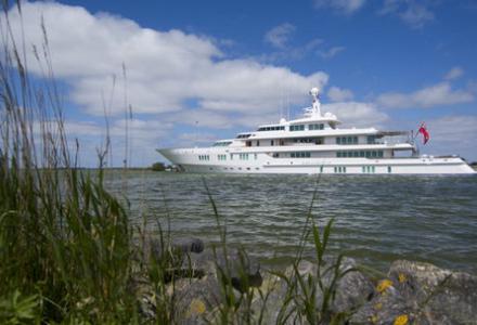 Siran refitted at the Feadship facility