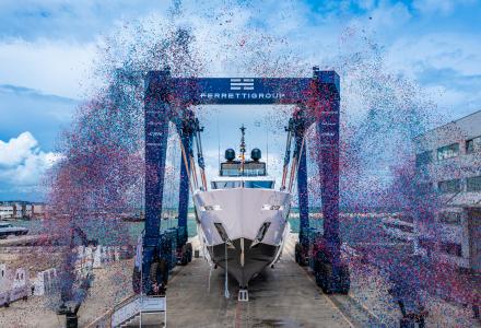 43m Custom Line 140’ Launched in Ancona