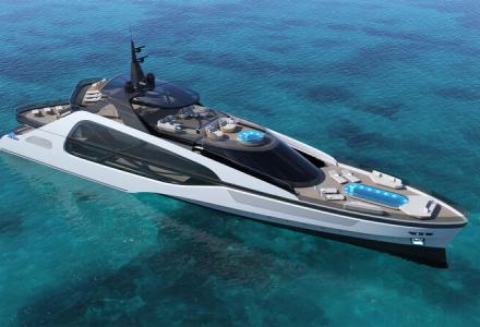 50m Trimaran Concept Unveiled by Francesco Struglia Design 