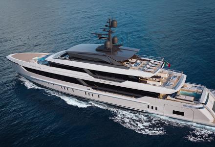 First Unit of 57Steel Launched by Sanlorenzo