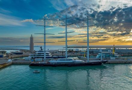 88m Maltese Falcon Leaves Lusben Shipyard After Refit