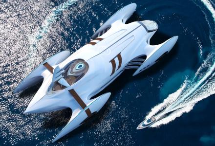 80m Catamaran Concept Decadence Unveiled by Andy Waugh 