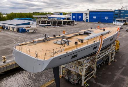 First Hull of Swan 108 Launched in Pietarsaari