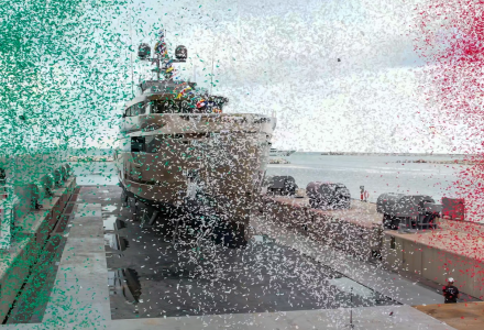 50m Anjelif Launched by Columbus Yachts