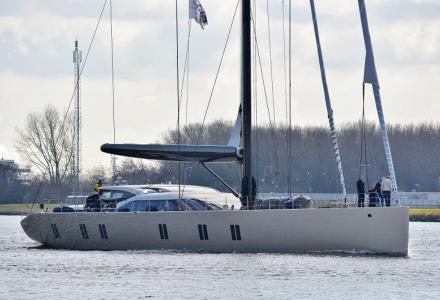 Holland Jachtbouw’s 46m sloop undergoes sea trials