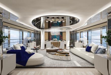 Hot Lab Unveils Interiors of 50m Bilgin 163 Eternal Spark