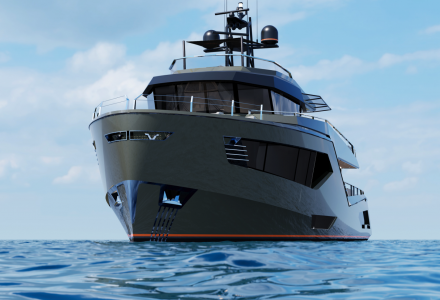 First Rock XWide Under Construction at Evadne Yachts
