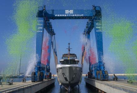 First Custom Line Navetta 38 Launched in Ancona