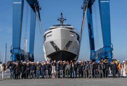 Sixteenth Hull of Custom Line Navetta 30 Launched in Ancona