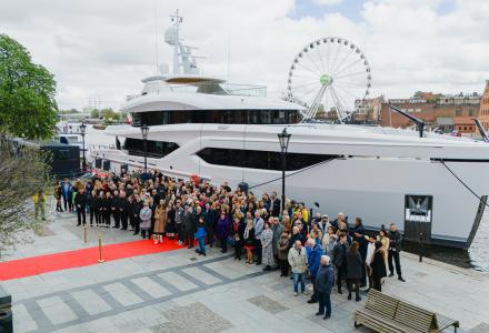 Second Conrad Shipyard’s C144S Named Extra Time and Delivered 