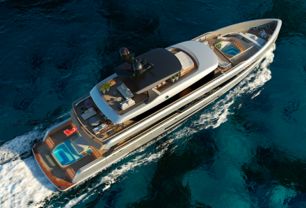 Sirena 42M Superyacht Begins to Take Shape