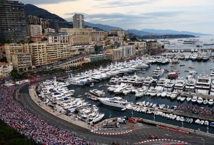 Monaco's Port Hercules in 1996 and 2016