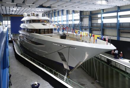 Feadship launch 70m Joy