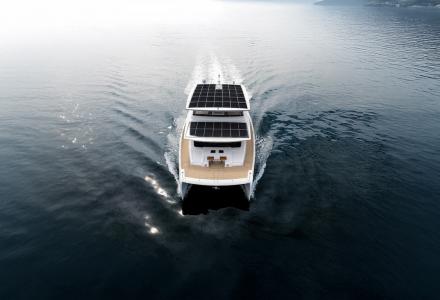 First Images of the Fully-Electric E-Cat 80 Catamaran Revealed by VisionF Yachts 