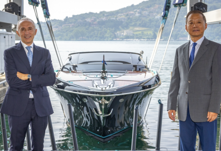 100th Riva Rivamare 38 Launched by Ferretti Group in Sarnico