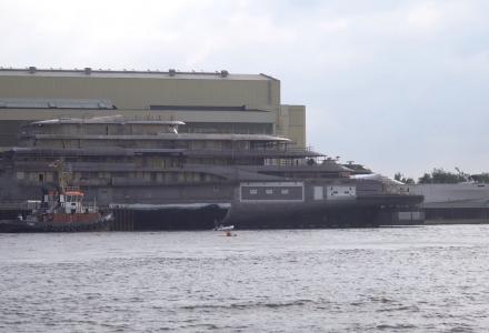 New megayacht project in-build at Lurssen