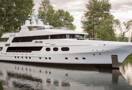 50m Silver Lining hits the water