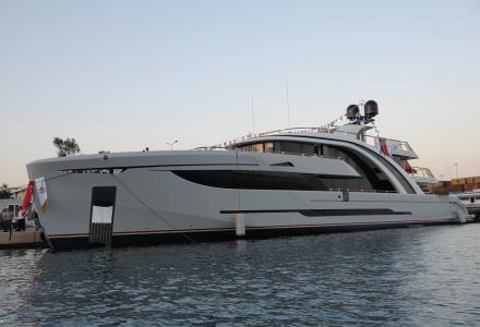 50m superyacht Euphoria makes a splash